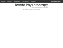 Tablet Screenshot of brontephysio.com